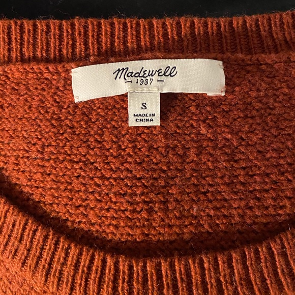 Madewell Waffle-Knit Sweater, Small, Like New - Picture 5 of 5